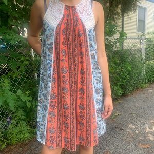 Mini patterned dress